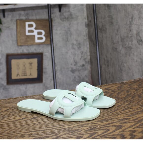 NWT Steve Madden Womens Jellie Jelly Slide Sandal JELL03S1 Light Green 7M - Picture 6 of 13